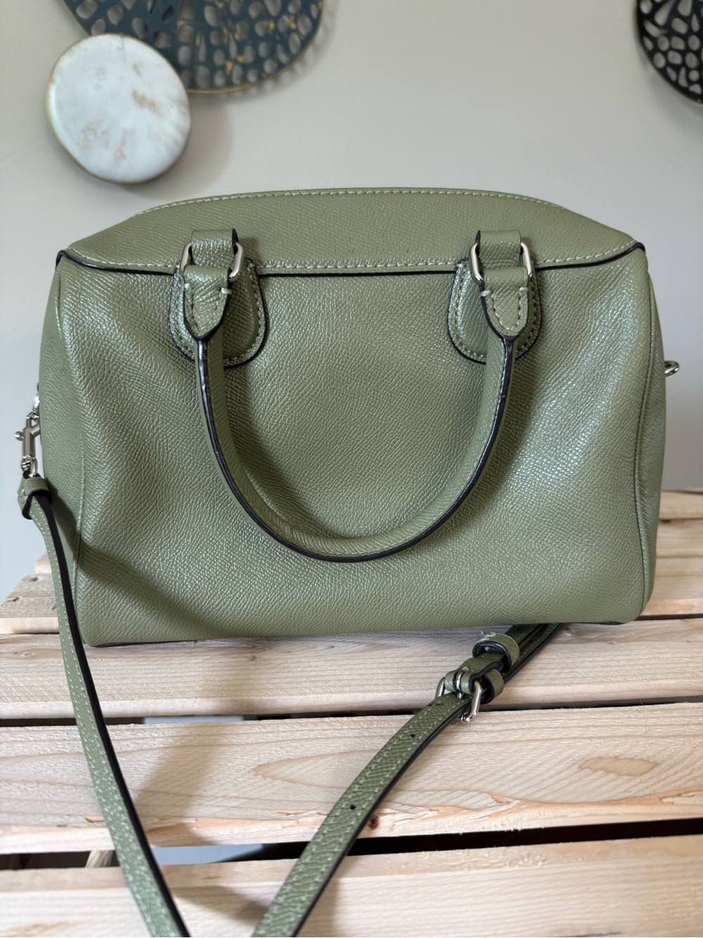 Coach Olive Green Mini Satchel Bag - Coach - Picture 2 of 6